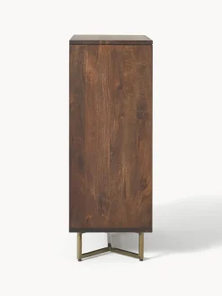 Chiffonnier de madera de mango diseño espiga Luca