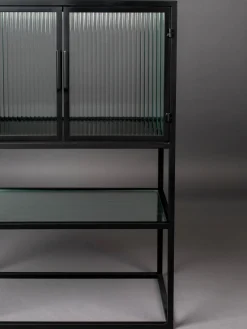 Chiffonnier de vidrio estriado Boli