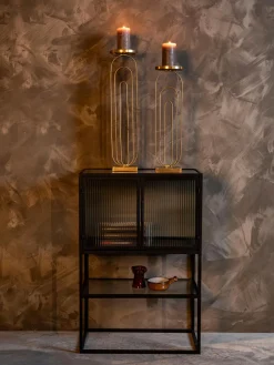 Chiffonnier de vidrio estriado Boli