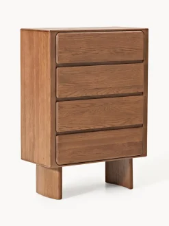 Cómoda artesanal de madera de roble Chandler