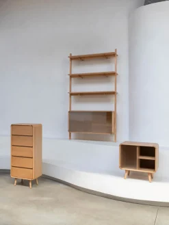 Cómoda de madera de fresno Rise