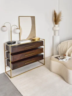 Cómoda de madera de mango Lyle