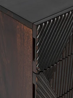 Cómoda de madera de mango Louis