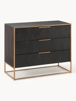 Cómoda de madera de mango maciza Harry