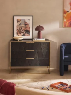 Cómoda de madera de mango maciza Harry