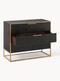 Cómoda de madera de mango maciza Harry