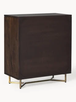 Cómoda de madera de mango con diseño espiga Luca