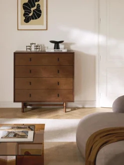 Cómoda de madera de roble Diana