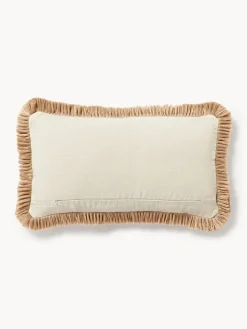 Cojín artesanal con flecos Mako