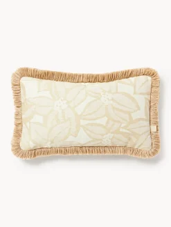 Cojín artesanal con flecos Michelle