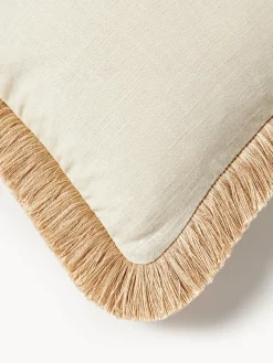 Cojín artesanal con flecos Michelle