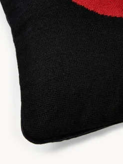 Cojín artesanal de lana Lips Hush