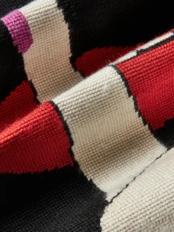 Cojín artesanal de lana Lips Hush