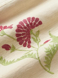 Cojín artesanal de lino con ribete Carry