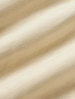 Cojín artesanal de lino con ribete Audrey