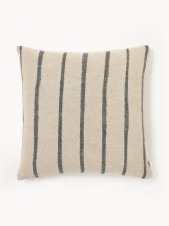 Cojín artesanal de lino Oleo