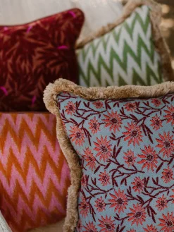 Cojín artesanal para exterior Yoko