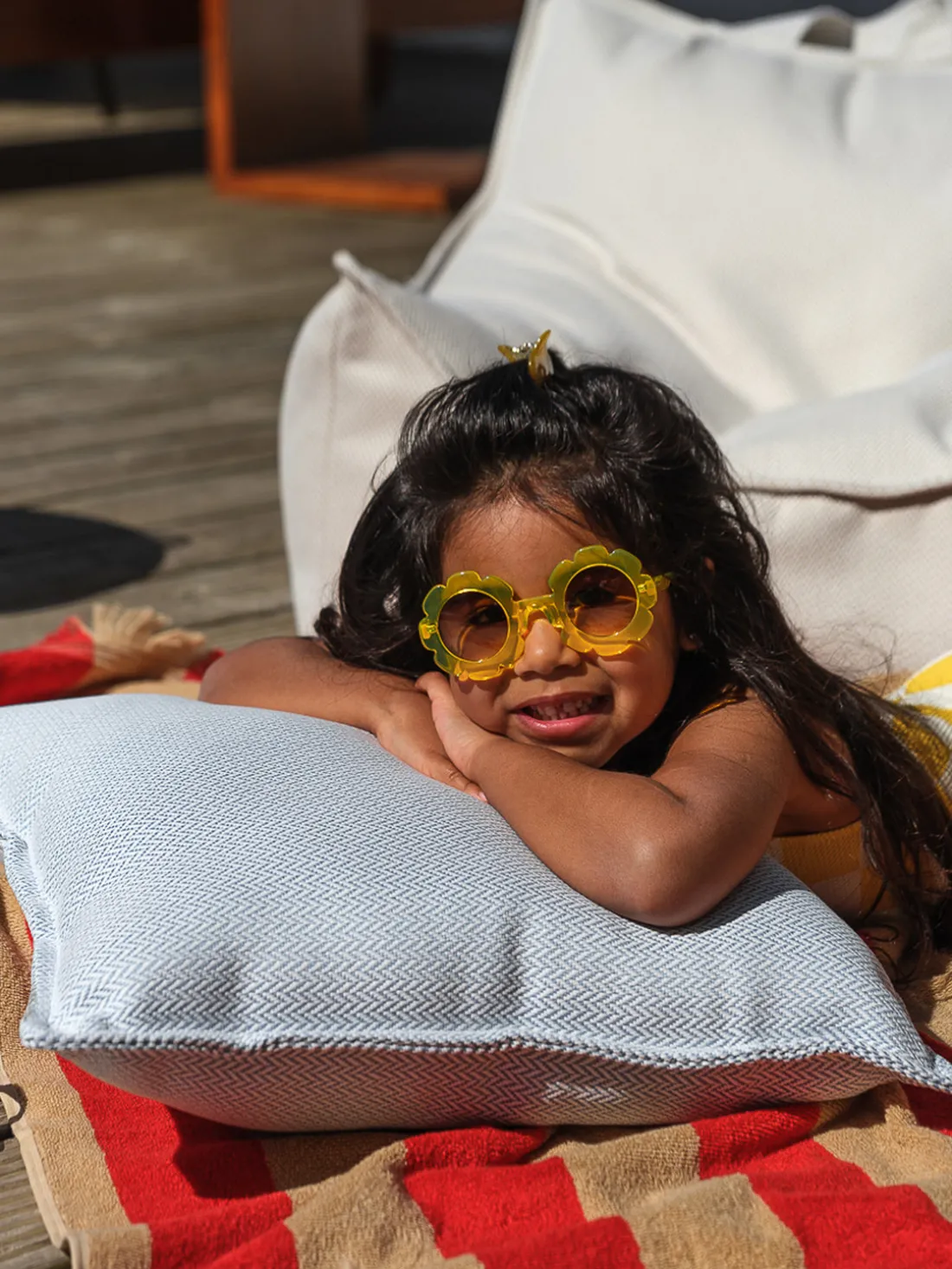 Cojín artesanal para exterior Waye