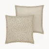 Cojín artesanal para interior/exterior Maya Sand & Ecru