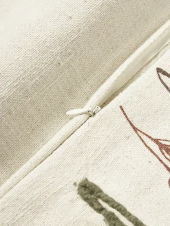 Cojín de algodón con motivo floral Bea