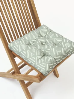 Cojín de asiento de exterior con estampado gráfico Milano