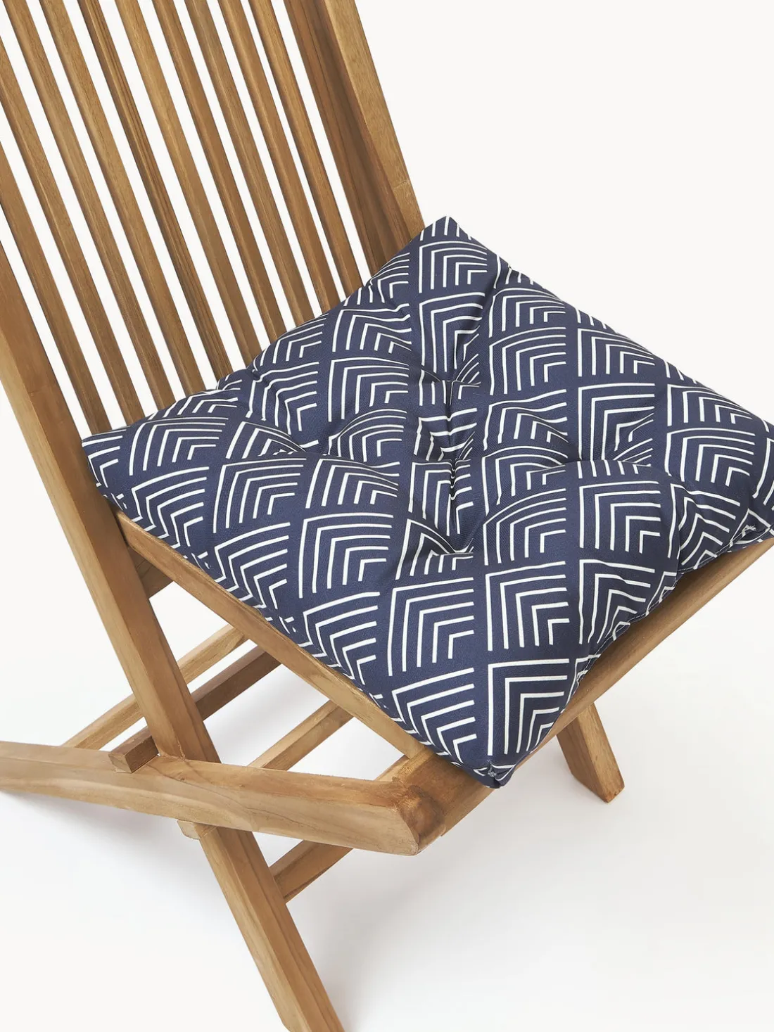 Cojín de asiento de exterior con estampado gráfico Milano