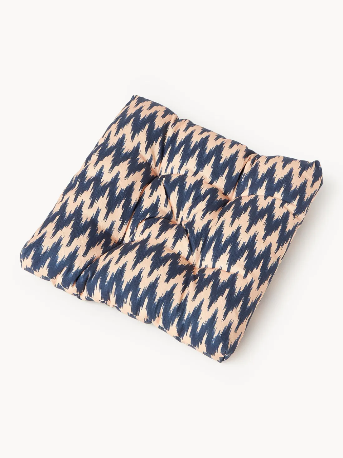 Cojín de asiento para exterior con estampado ikat Maillot