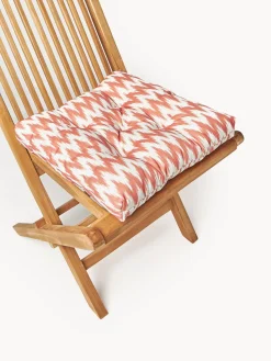 Cojín de asiento para exterior con estampado ikat Maillot