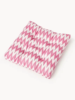 Cojín de asiento para exterior con estampado ikat Maillot