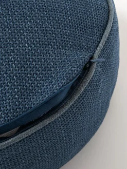 Cojín decorativo redondo con ribete Aya