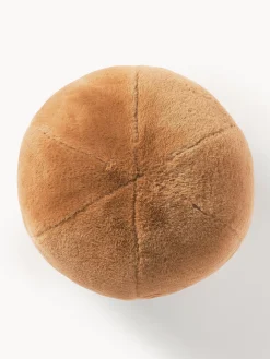 Cojín decorativo redondo de piel sintética Ginny