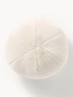 Cojín decorativo redondo de pelo sintético Ginny