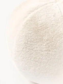 Cojín decorativo redondo de pelo sintético Ginny