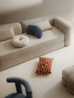 Cojín en forma de donut en tejido bouclé Jack