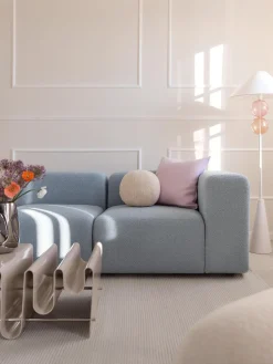 Cojín esférico de borreguillo Dotty