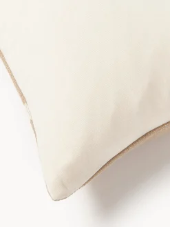 Cojín grande artesanal con motivos geométricos Asta