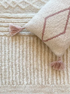 Cojín infantil artesanal de algodón Oasis