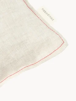 Cojín infantil de lino bordado L1N0