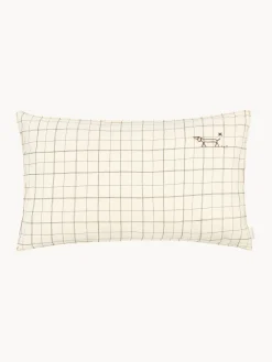 Cojín infantil de lino bordado L1N0