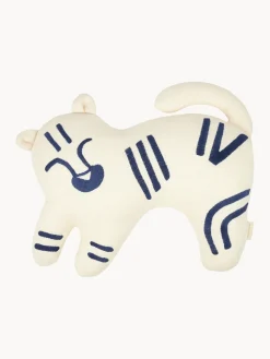 Cojín infantil de lino bordado Tiger