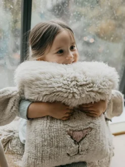 Cojín peluche de lana Sheep