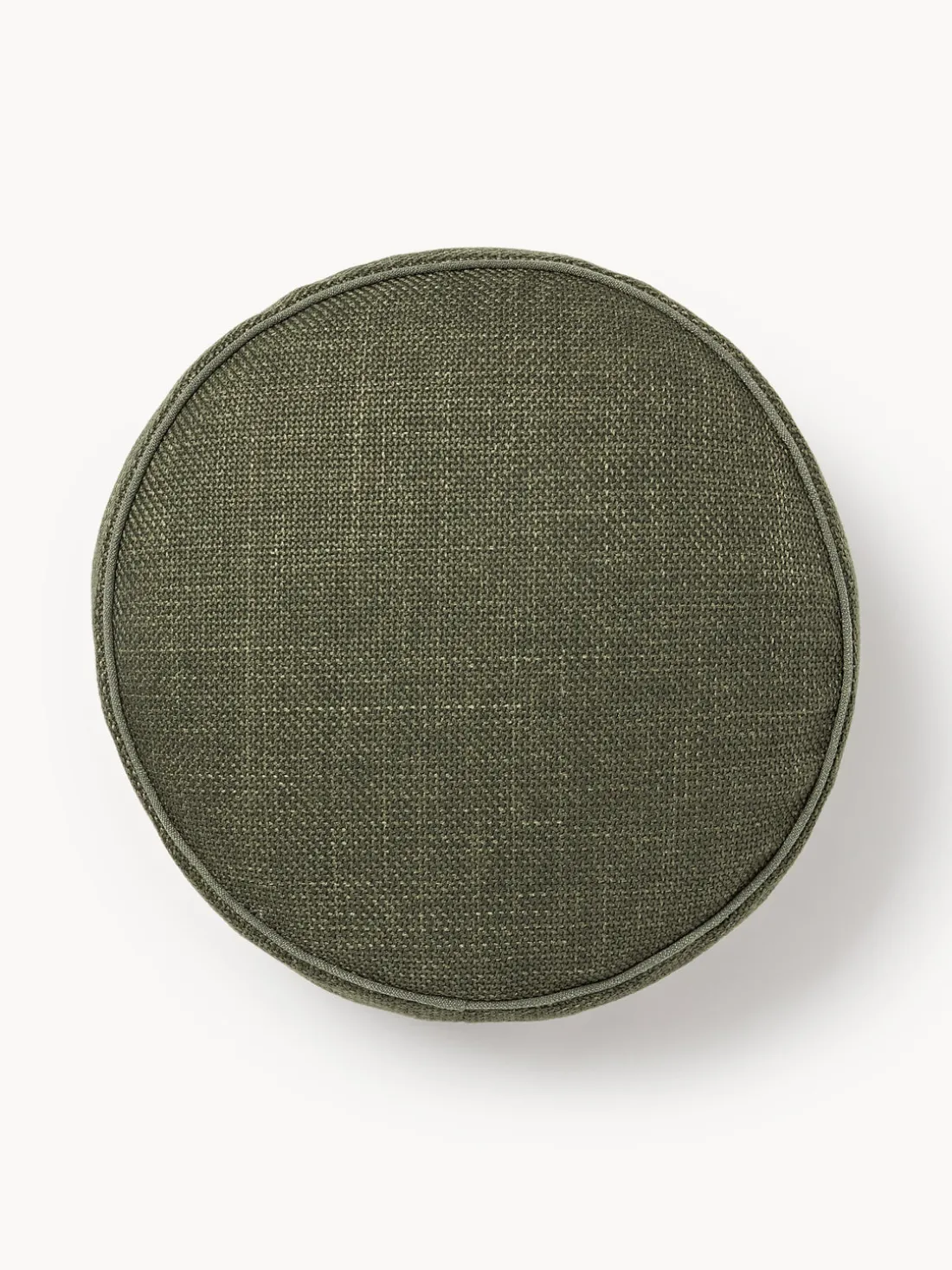 Cojín redondo decorativo con ribete Aya