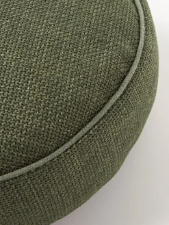 Cojín redondo decorativo con ribete Aya