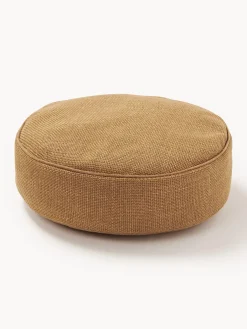 Cojín redondo decorativo con ribete Aya