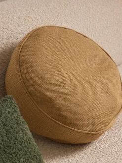 Cojín redondo decorativo con ribete Aya