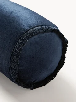 Cojín rulo co flecos Nikita