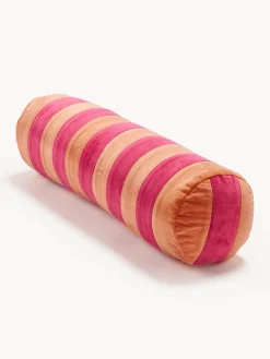 Cojín rulo de terciopelo patchwork Remus