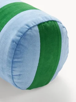 Cojín rulo de terciopelo patchwork Remus