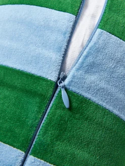 Cojín rulo de terciopelo patchwork Remus