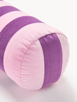 Cojín rulo de terciopelo patchwork Remus